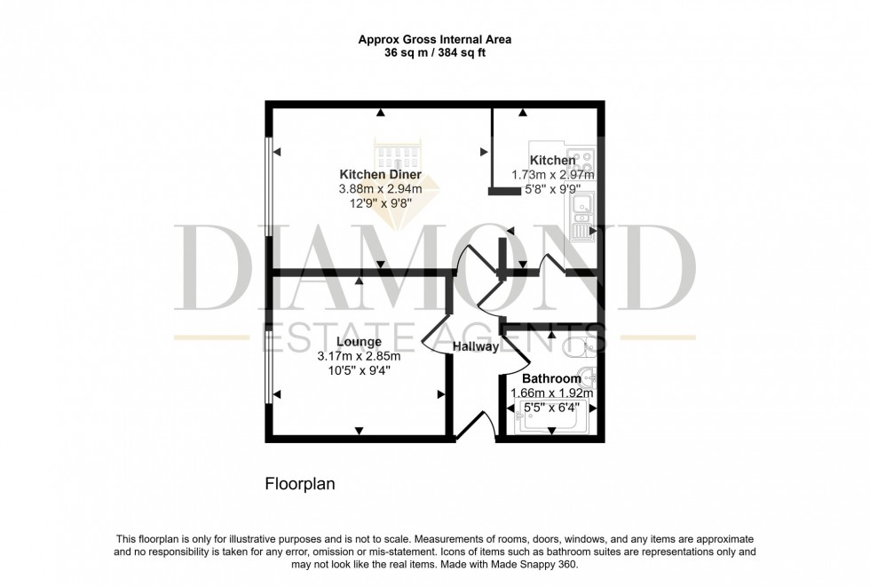 Floorplan for Rena Hobson Court, Tiverton, EX16