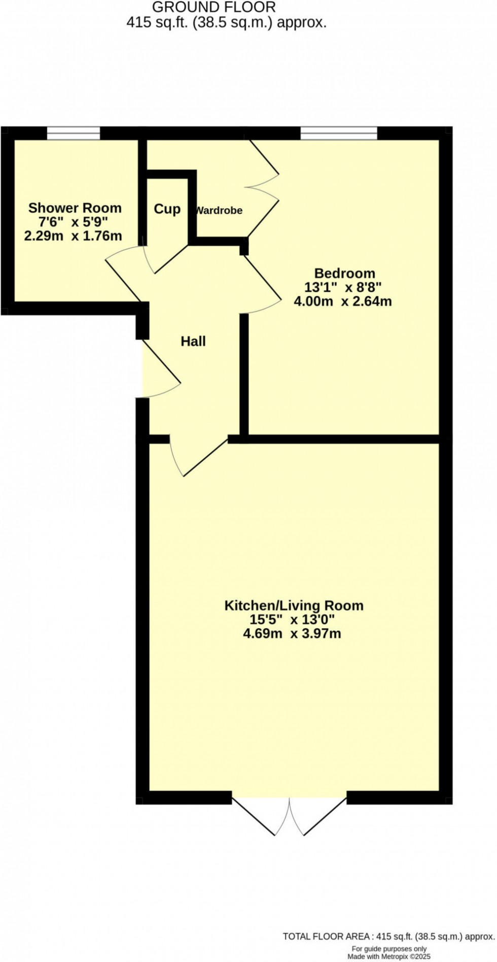 Floorplan for High Street, Florist Court High Street, EX15