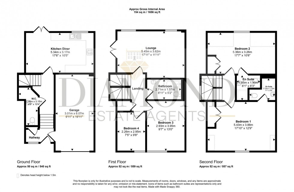 Floorplan for Landscore, Crediton, EX17