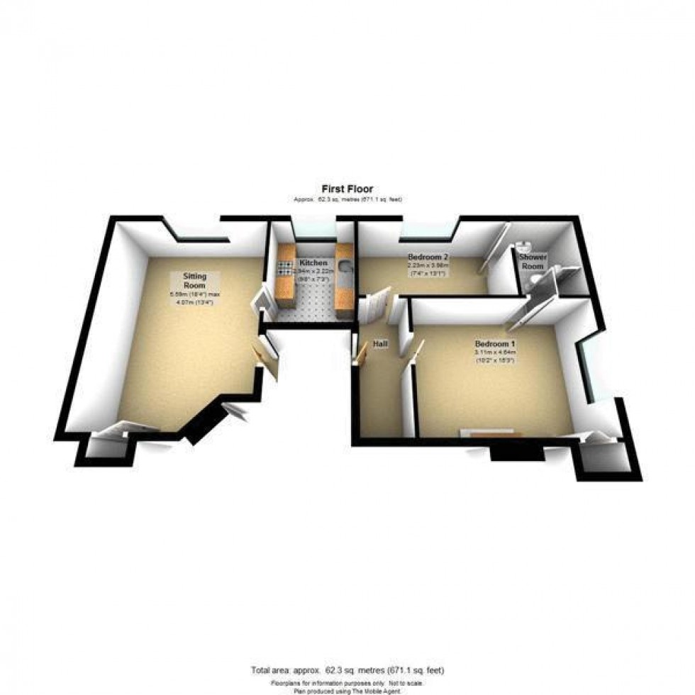 Floorplan for St Peter Street, Tiverton, Devon