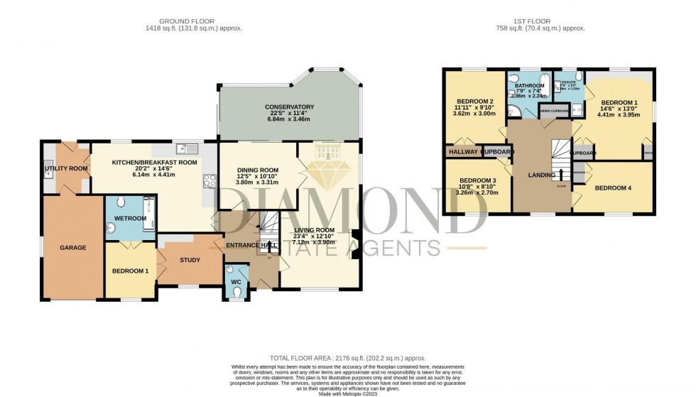 Floorplan for The Otters, Bolham, Tiverton