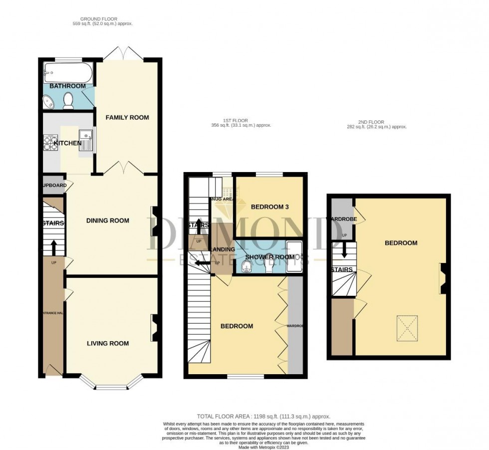 Floorplan for Seymour Terrace, Tiverton, Devon