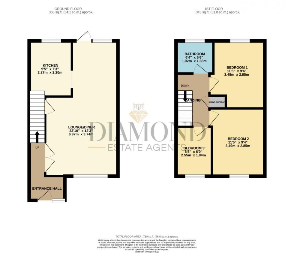 Floorplan for Chichester Place, Tiverton