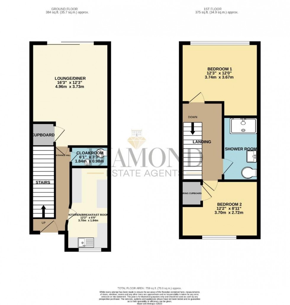 Floorplan for Orkney Mews, TIVERTON, Devon