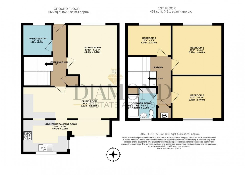 Floorplan for Palmerston Park, Tiverton, Devon