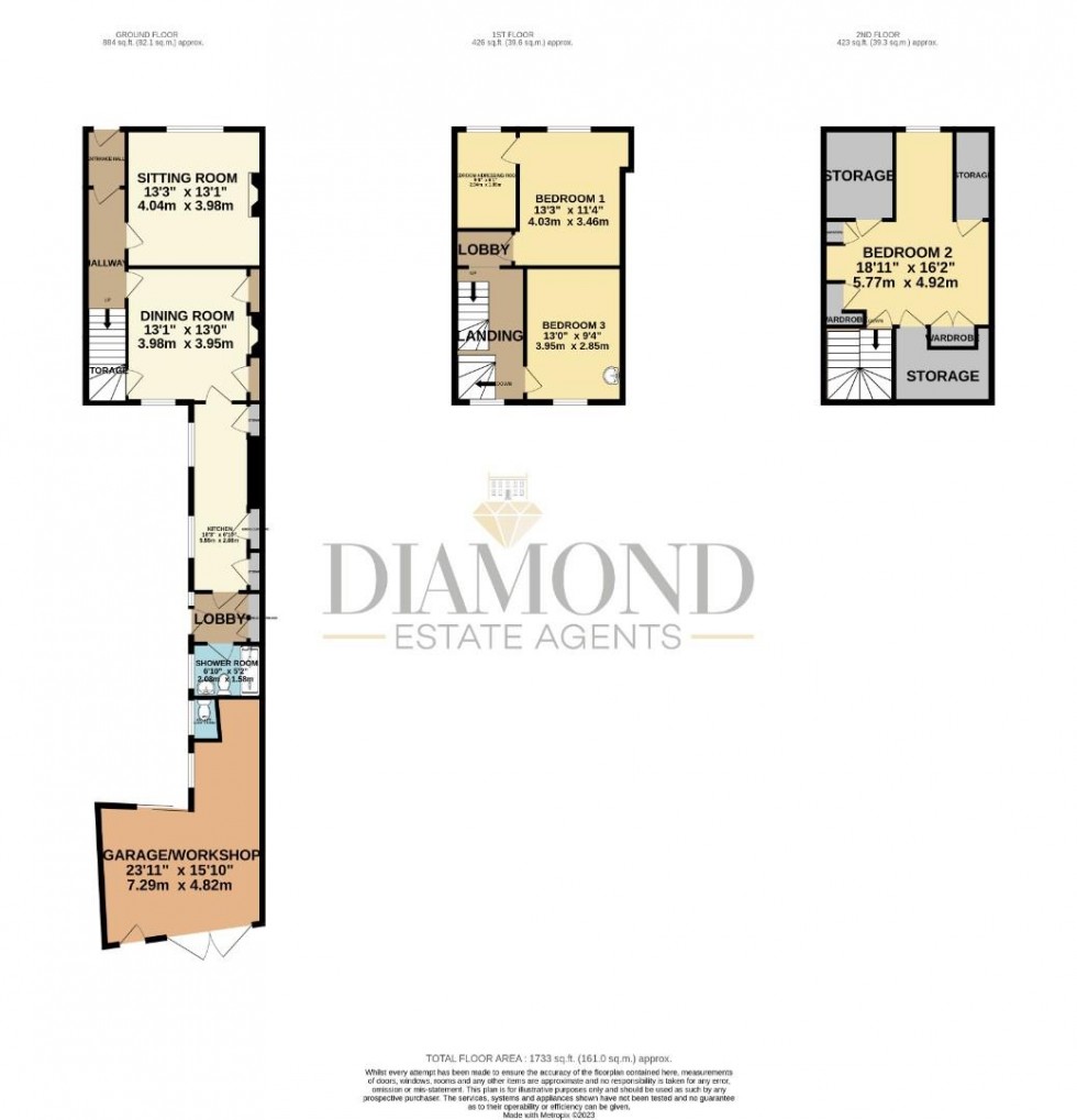 Floorplan for The Square, Witheridge, Tiverton