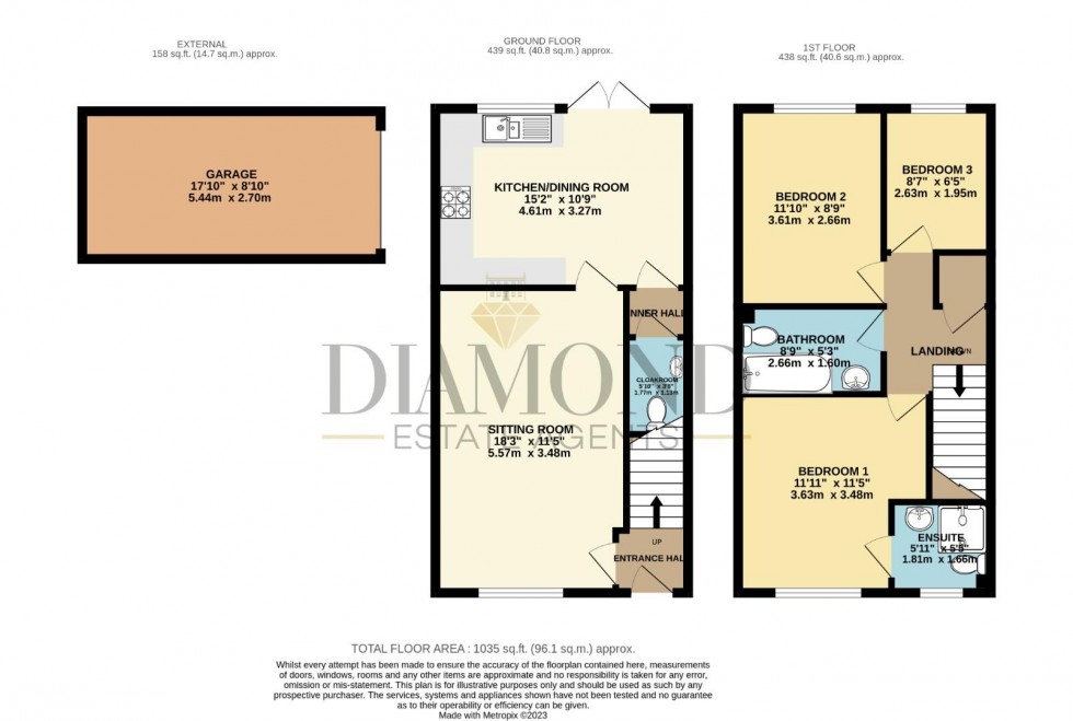 Floorplan for Smithys Way, Sampford Peverell, Tiverton