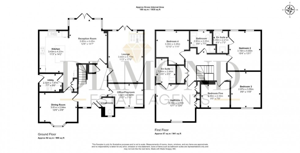 Floorplan for Champion Way, Tiverton, Devon