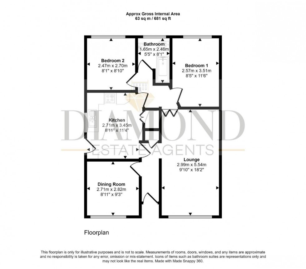 Floorplan for Sideling Fields, TIVERTON