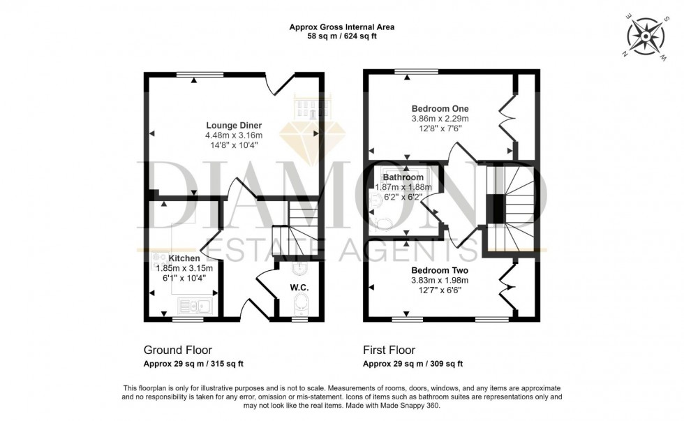 Floorplan for Redvers Way, Tiverton, Devon