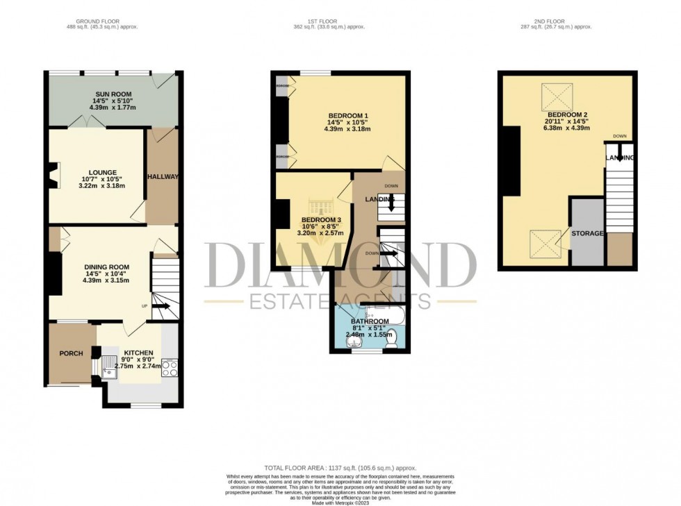 Floorplan for Belmont Road, Tiverton, Devon