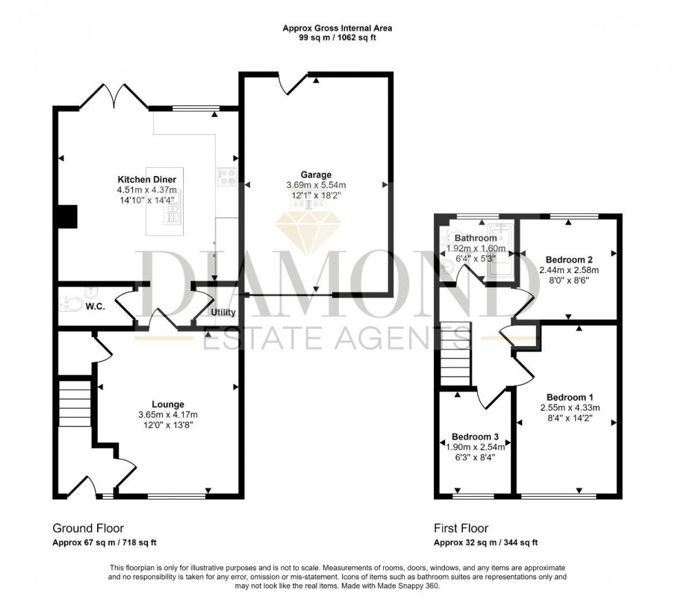 Floorplan for Priory Road, Tiverton, Tiverton