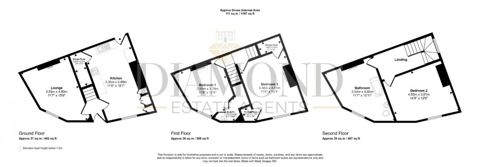 Floorplan for Castle Street, Tiverton