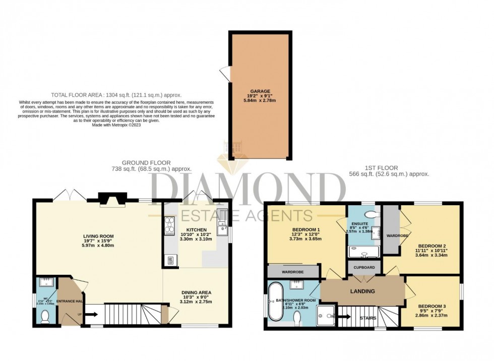 Floorplan for Aubyns Wood Rise, Tiverton, Devon