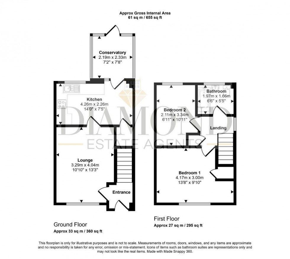 Floorplan for Sycamore Close, Willand, Cullompton, Devon