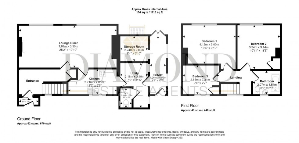 Floorplan for Stoodleigh, Tiverton, Devon