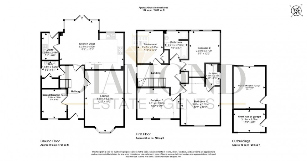Floorplan for Champion Way, Braid Park, Tiverton