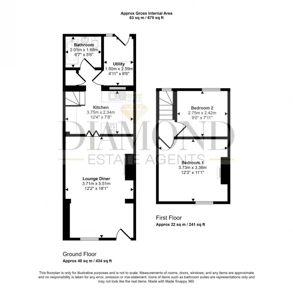 Floorplan for Chapel Street, TIVERTON