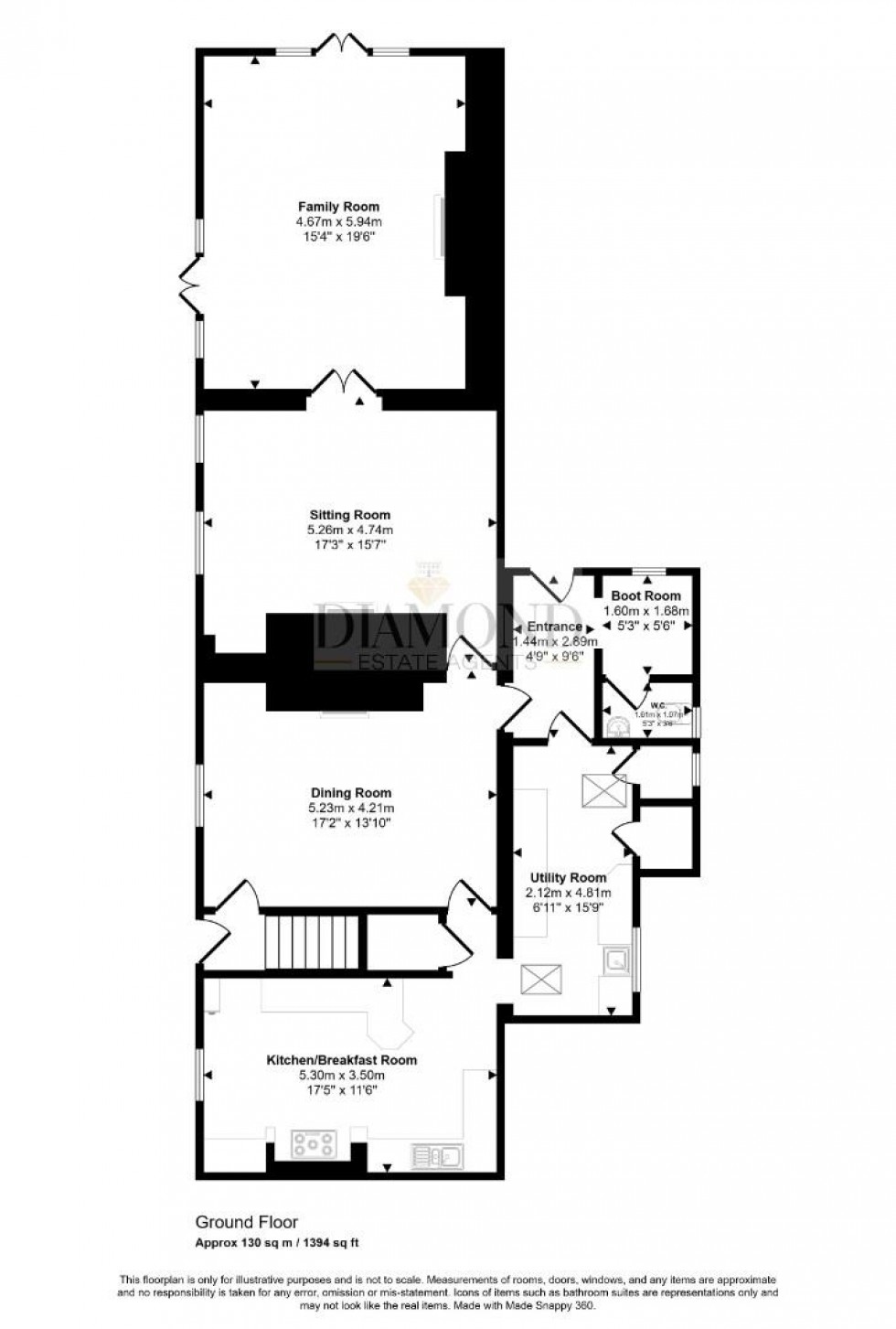 Floorplan for Rackenford, Tiverton, Devon