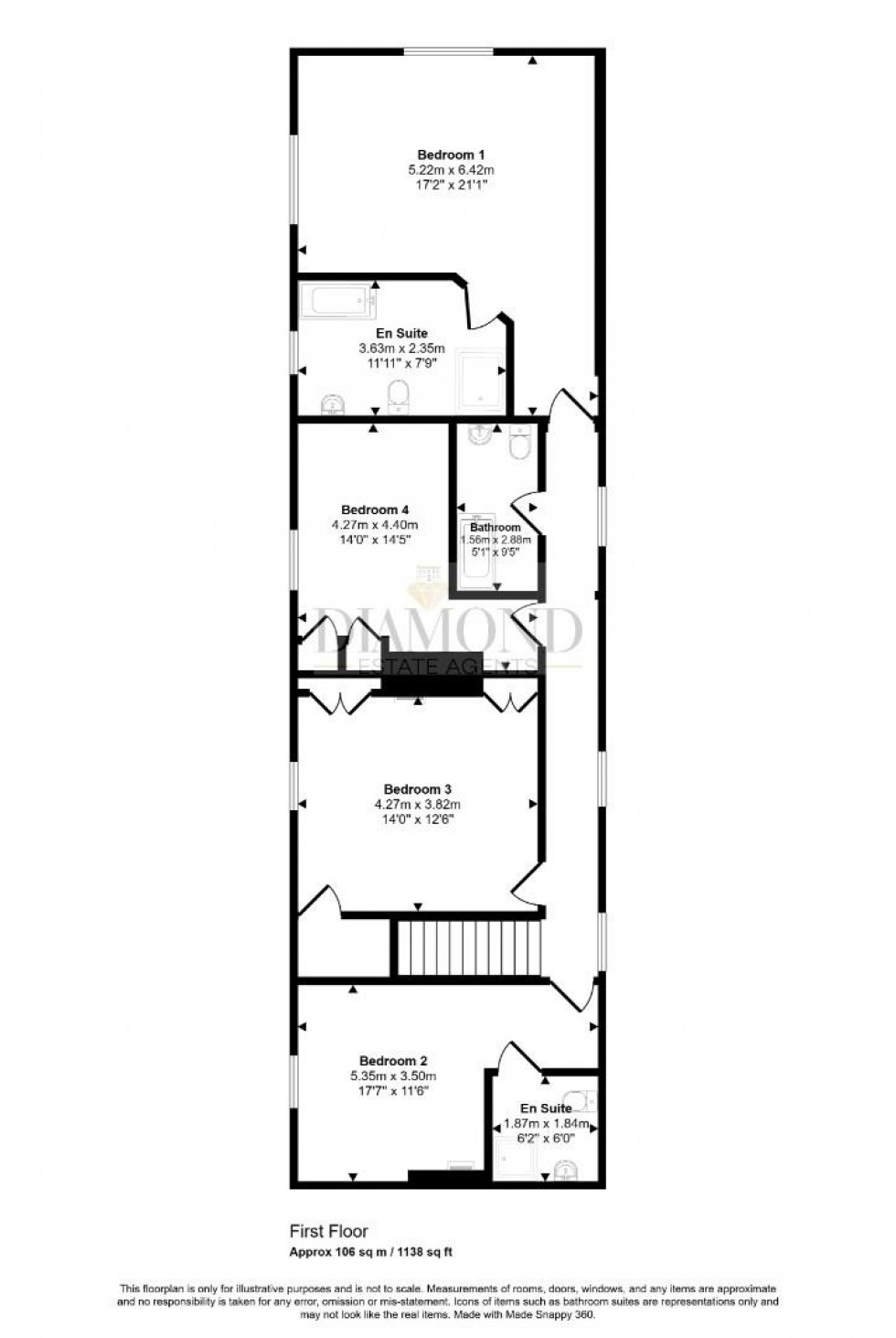Floorplan for Rackenford, Tiverton, Devon
