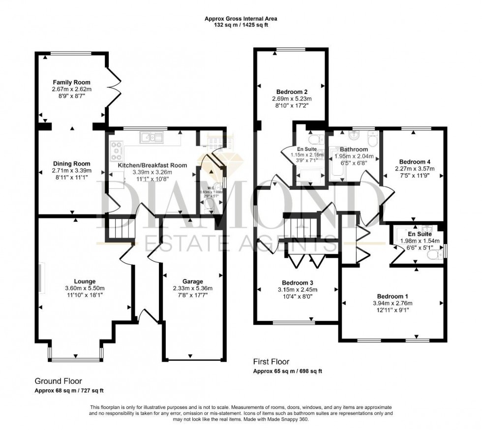 Floorplan for Victoria Close, Willand, Devon