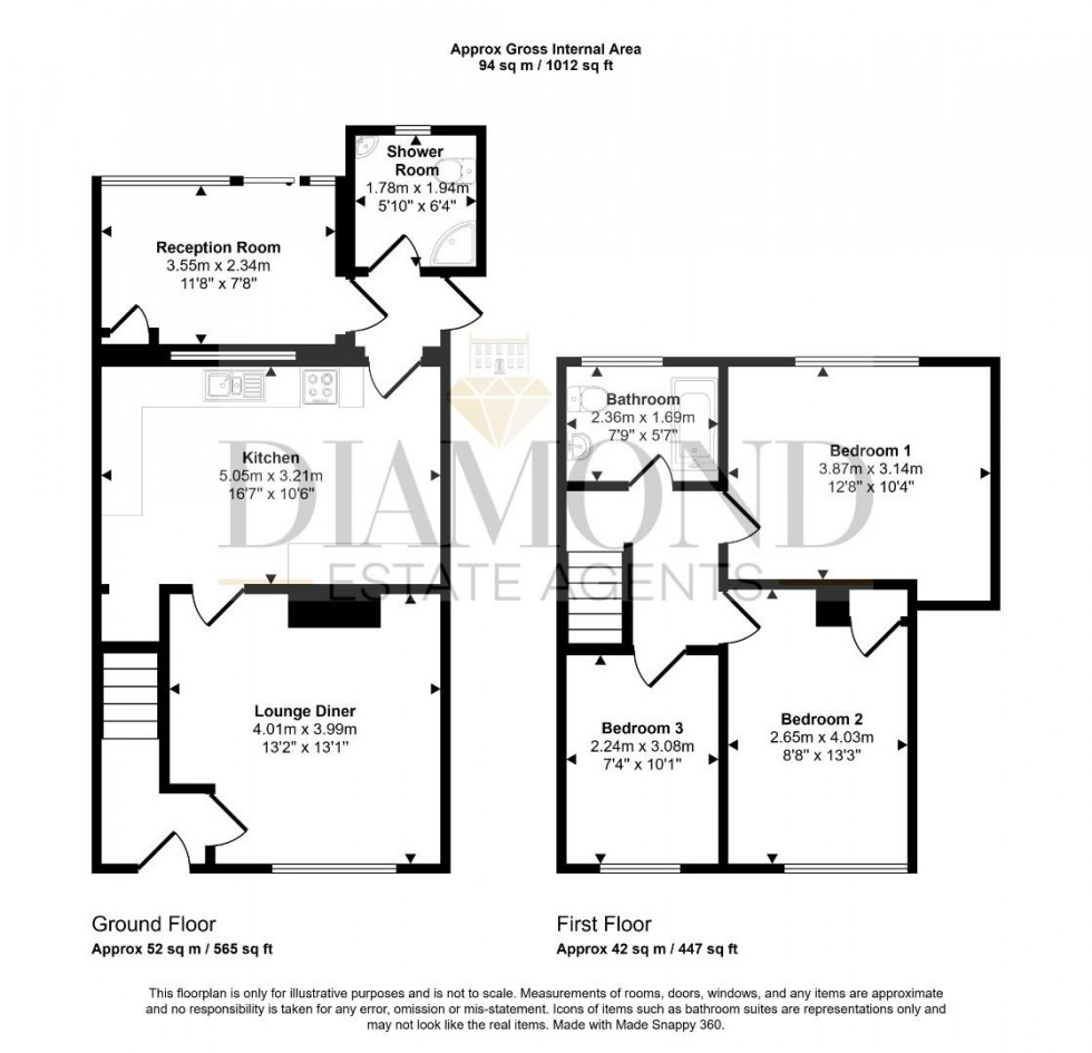 Floorplan for Blackmore Road, Tiverton, Devon