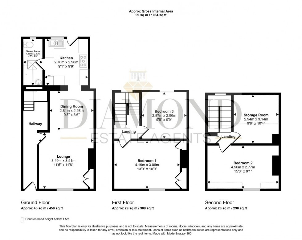 Floorplan for Park Street Tiverton, Devon