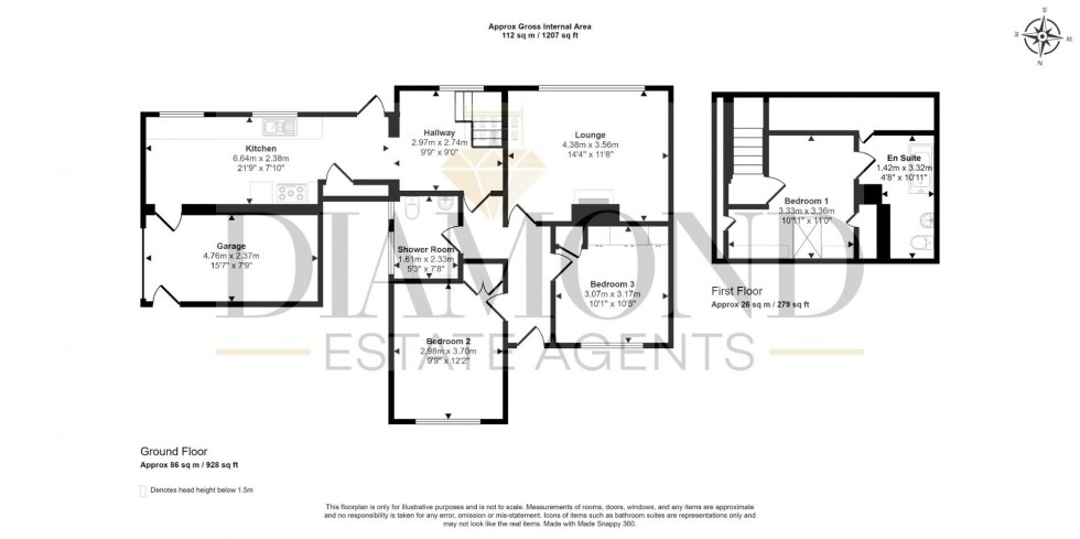 Floorplan for Branscombe Road, TIVERTON