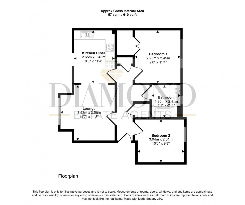 Floorplan for Moorhayes Park Area, Tiverton, Devon