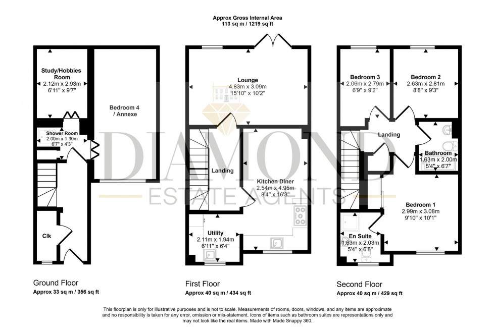 Floorplan for Devonshire Rise, Tiverton, EX16