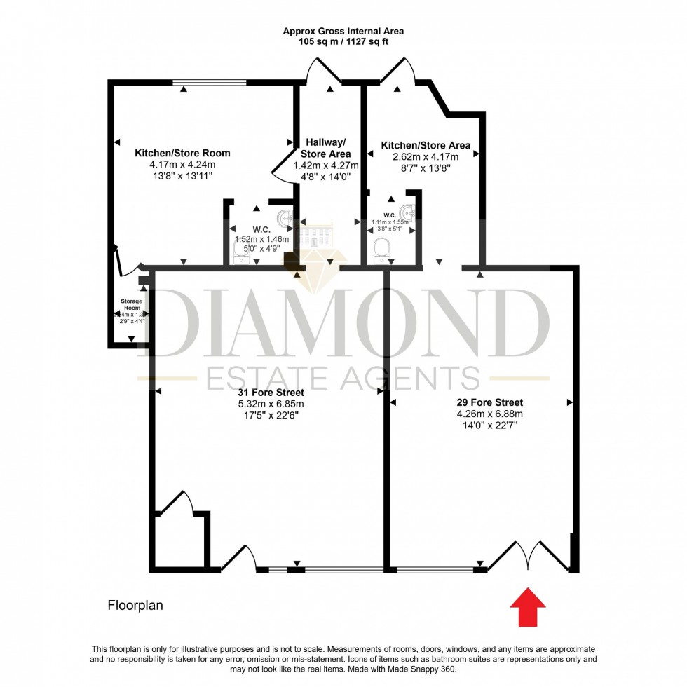 Floorplan for Fore Street, 29 Fore Street, EX16