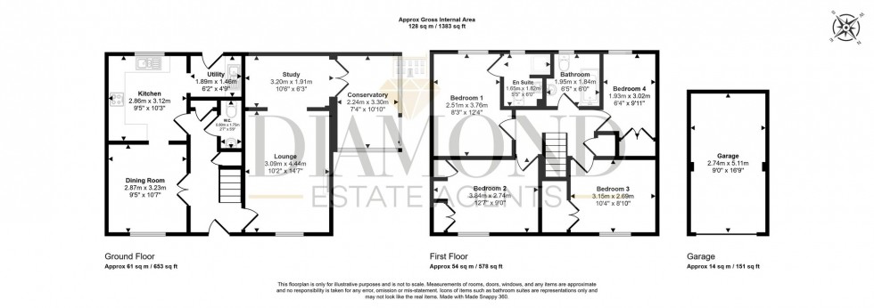 Floorplan for Waylands Road, Tiverton, EX16