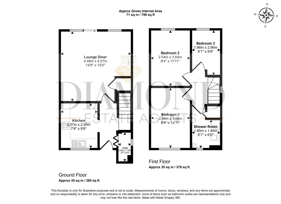 Floorplan for Cottey Brook, Tiverton, EX16