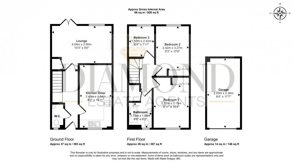 Floorplan for The Deanes, Tiverton, EX16
