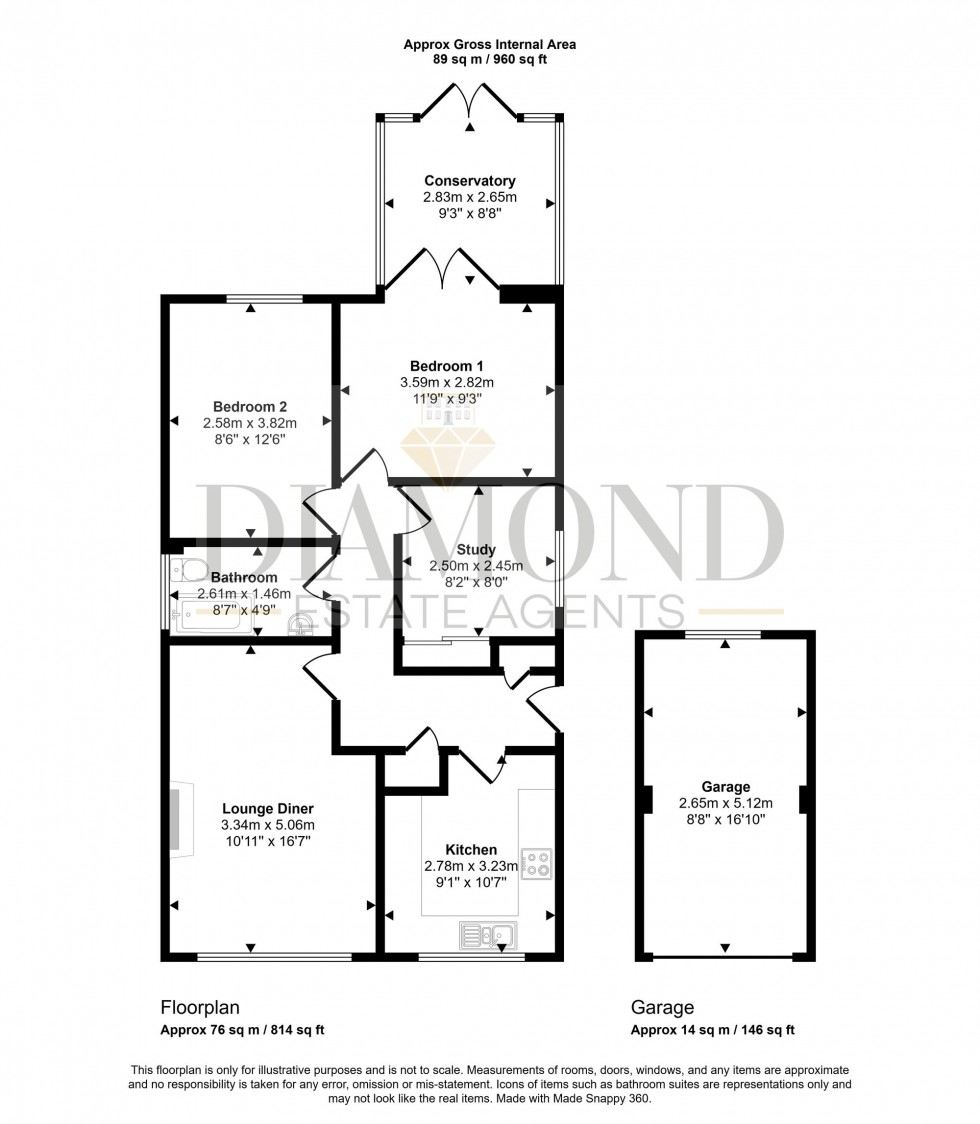 Floorplan for Pinnex Moor Road, Tiverton, EX16