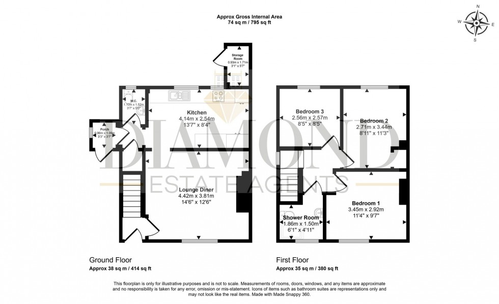 Floorplan for Puddington, Tiverton, EX16