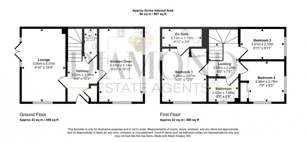 Floorplan for Gale Way, Tiverton, EX16