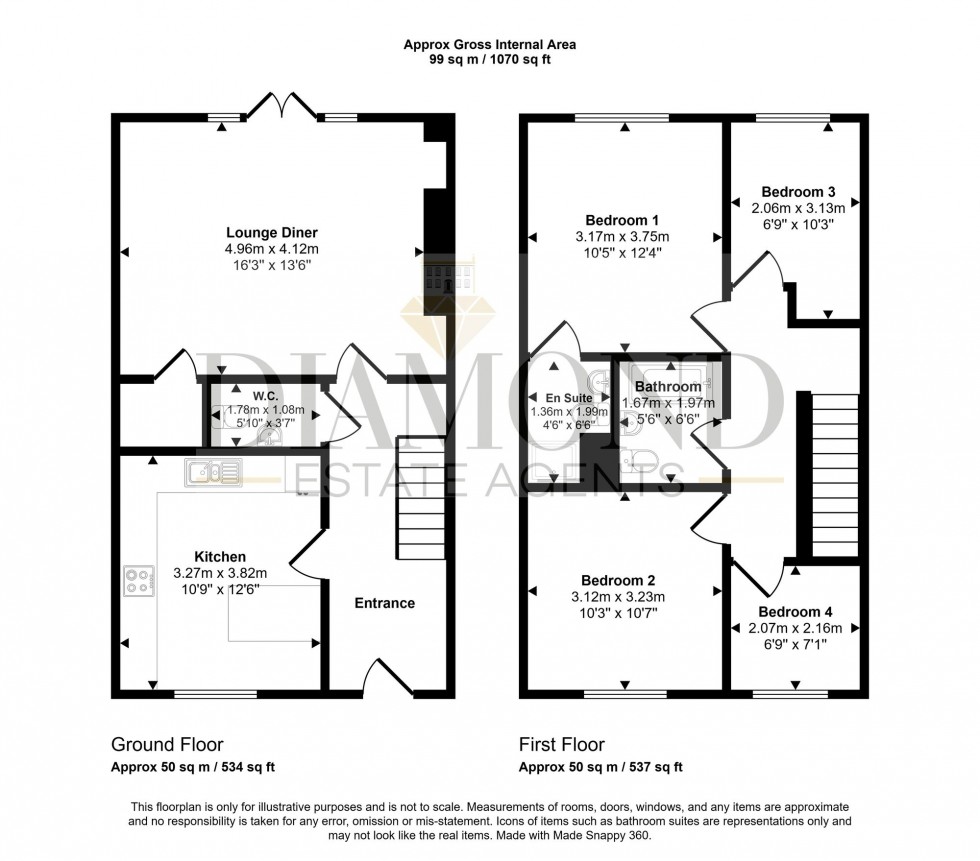 Floorplan for Motton Road, Tiverton, EX16