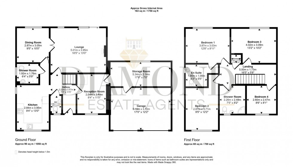 Floorplan for Station Road, Tiverton, EX16