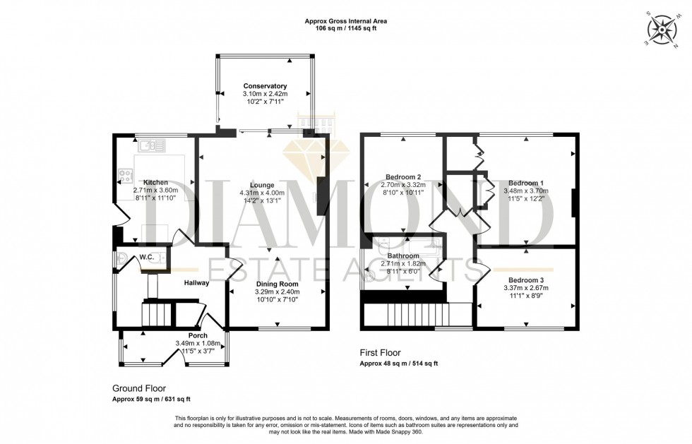 Floorplan for Ford Road, Tiverton, EX16