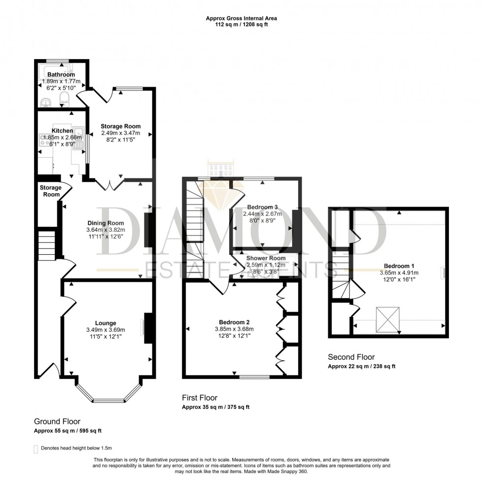 Floorplan for Seymour Terrace, Tiverton, EX16