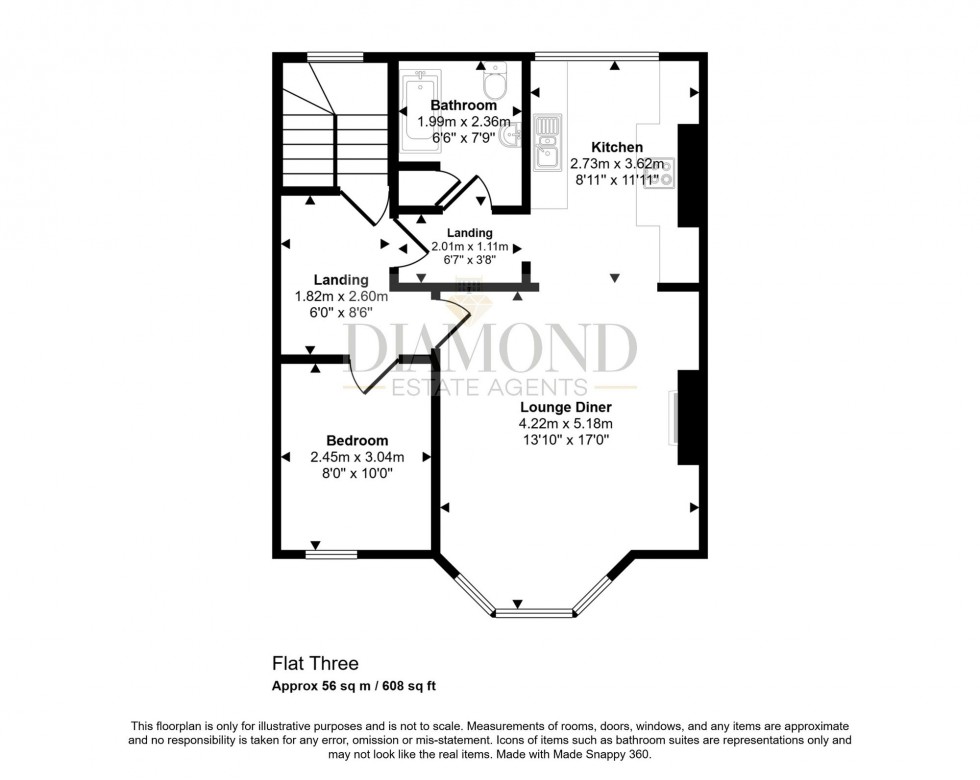 Floorplan for Alston Terrace, Exmouth, EX8