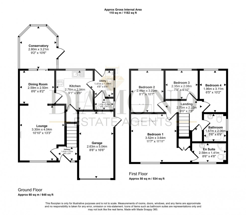Floorplan for Marguerite Road, Tiverton, EX16