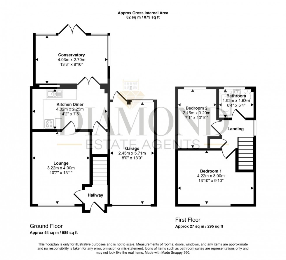 Floorplan for Chestnut Drive, Willand, EX15
