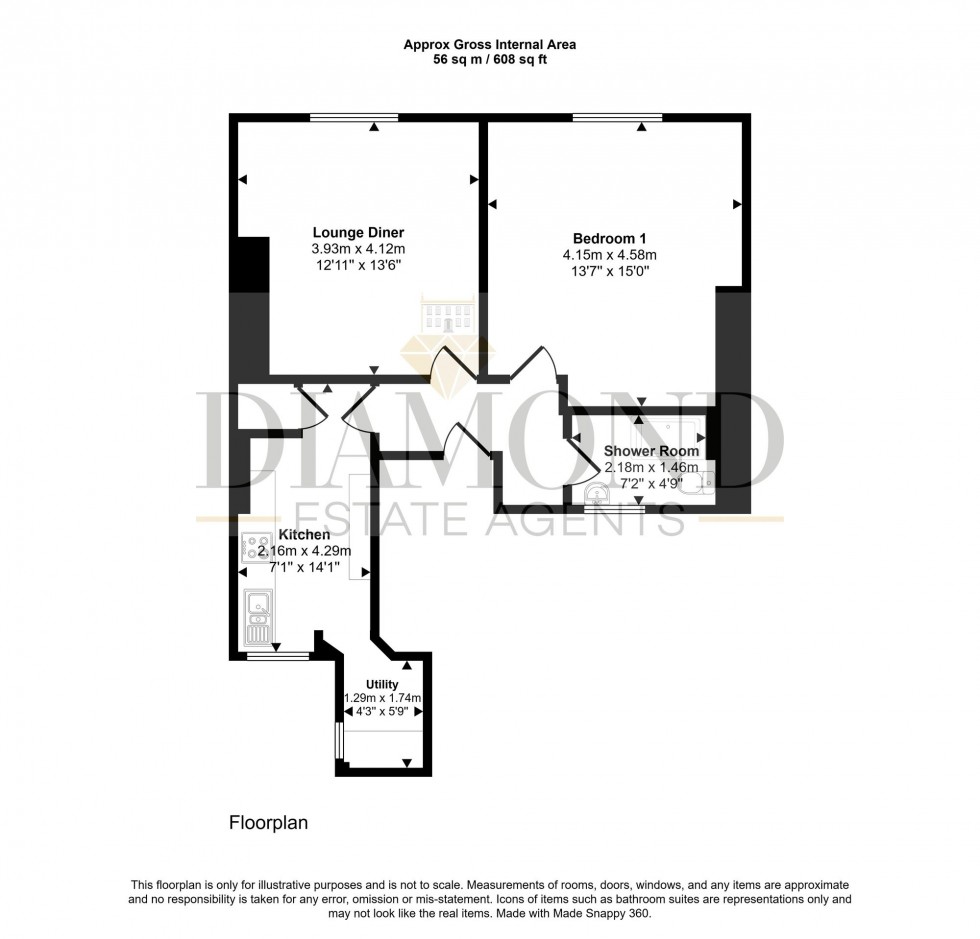 Floorplan for 35 Fore Street, Tiverton, EX16