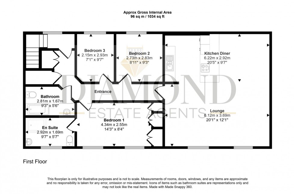 Floorplan for Bampton Street, Tiverton, EX16