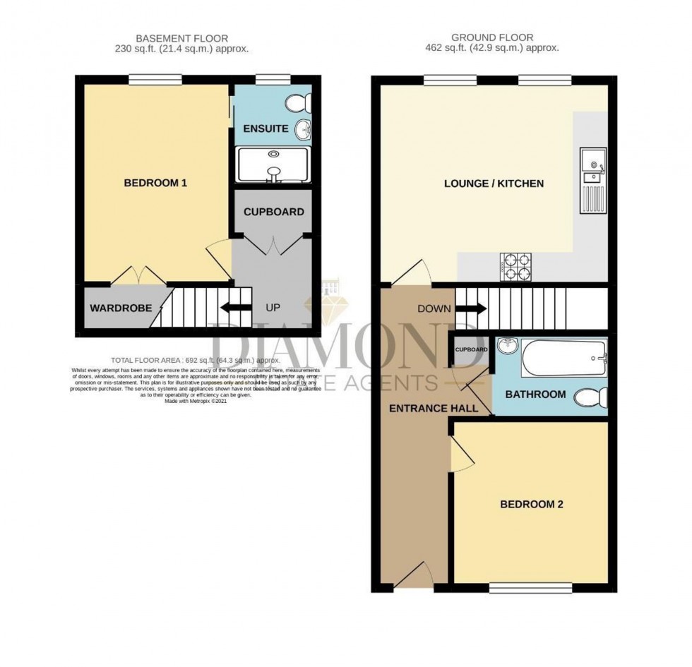 Floorplan for Beck's Square, Tiverton, EX16