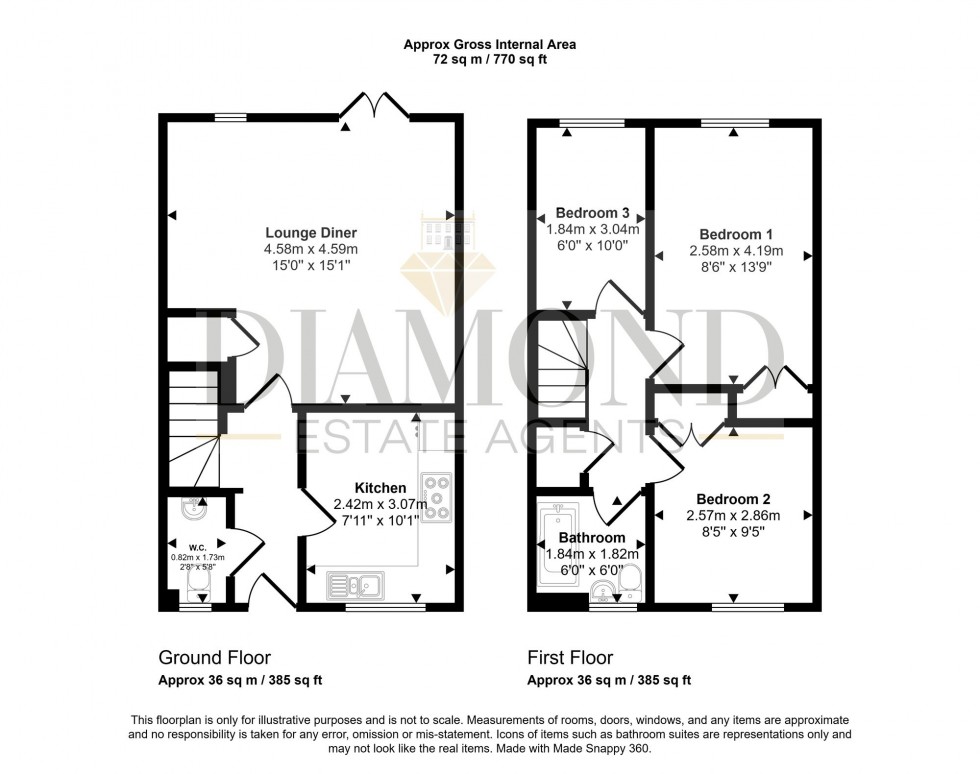 Floorplan for Webbers Way, Tiverton, EX16