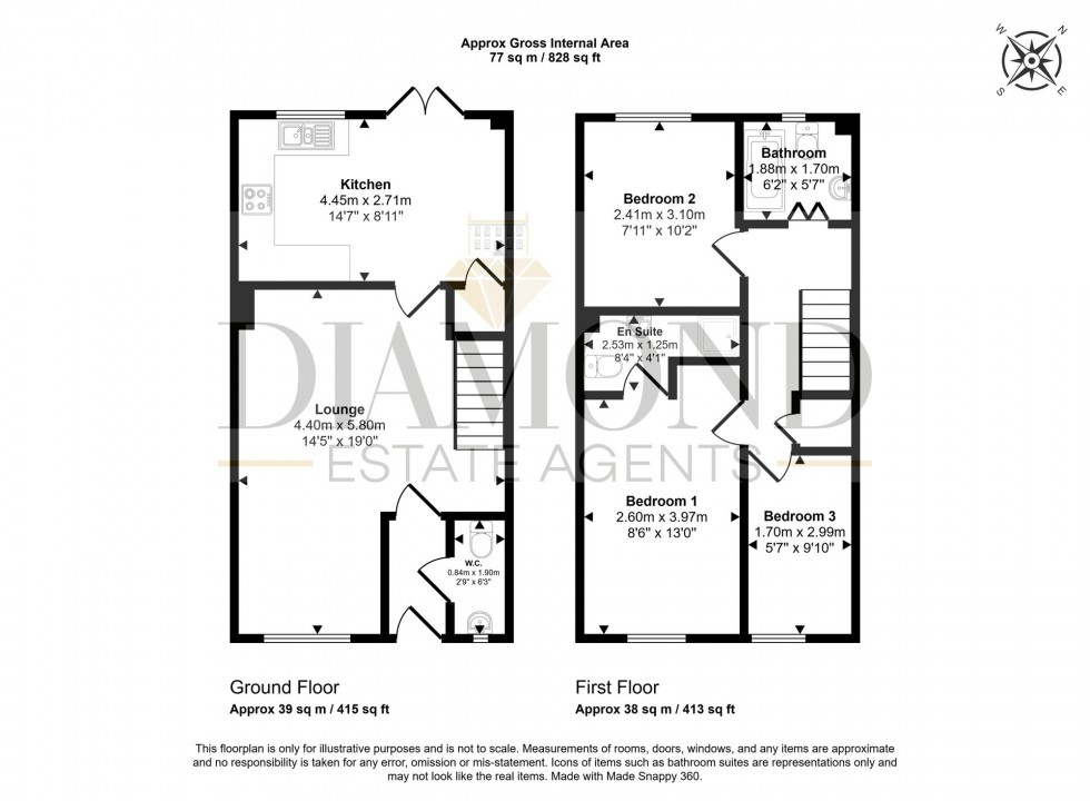 Floorplan for Highland Park, Uffculme, EX15