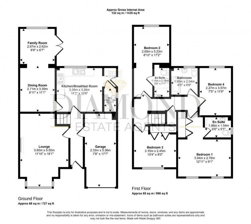Floorplan for Victoria Close, Willand, EX15